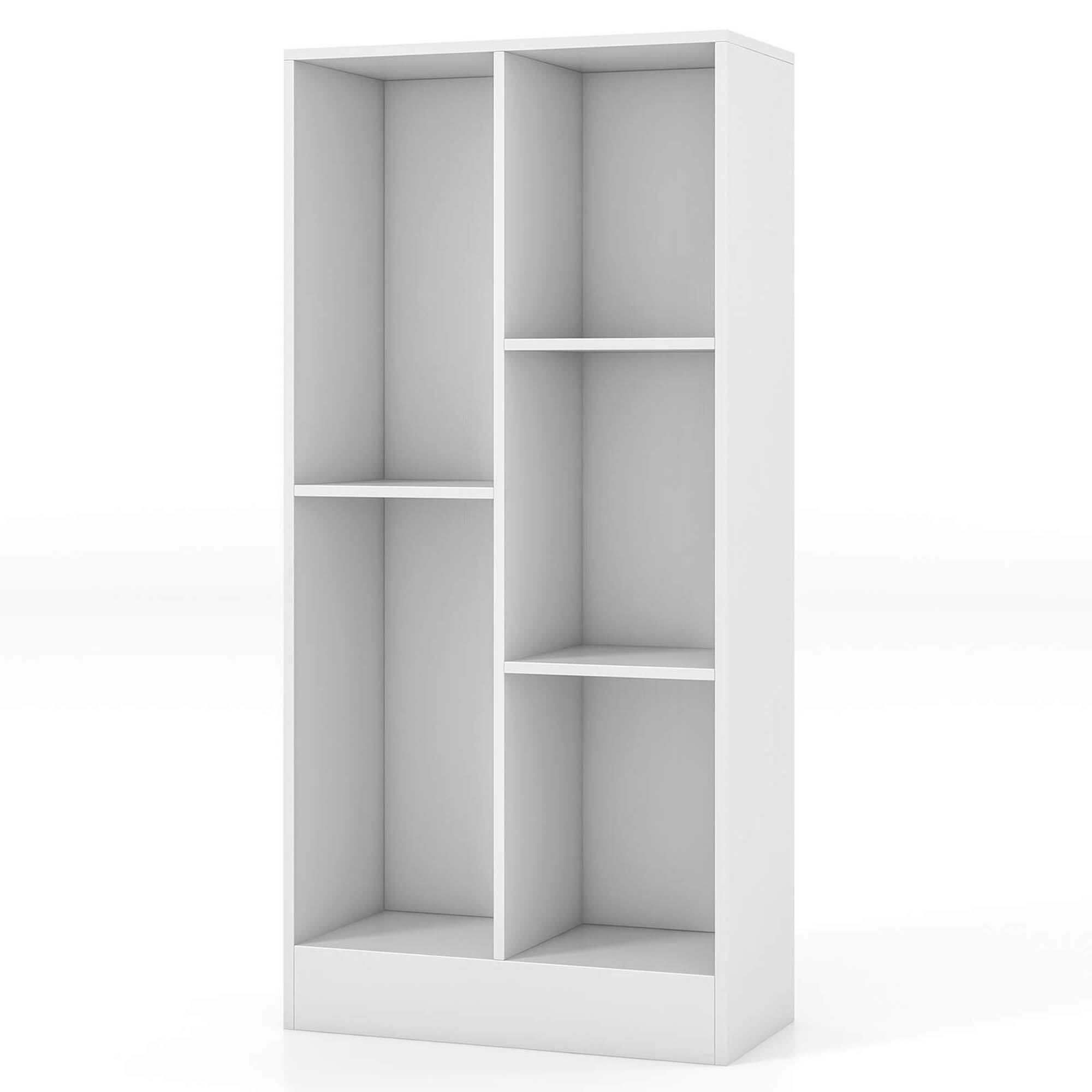 Alt View 9. Costway - Costway 5-Cube Bookcase for Kids 41" Wooden Toy Storage Organizer for Kid's Room - White.