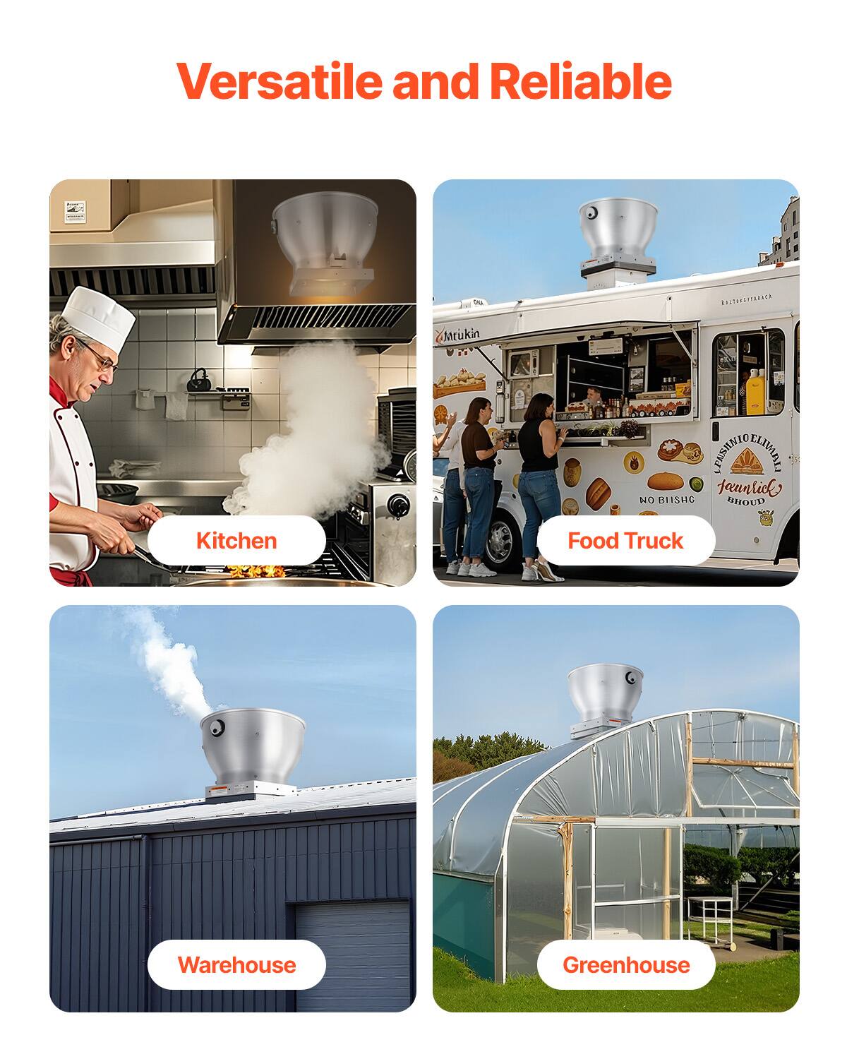 Versatile and Reliable

- Kitchen
- Food Truck
- Warehouse
- Greenhouse