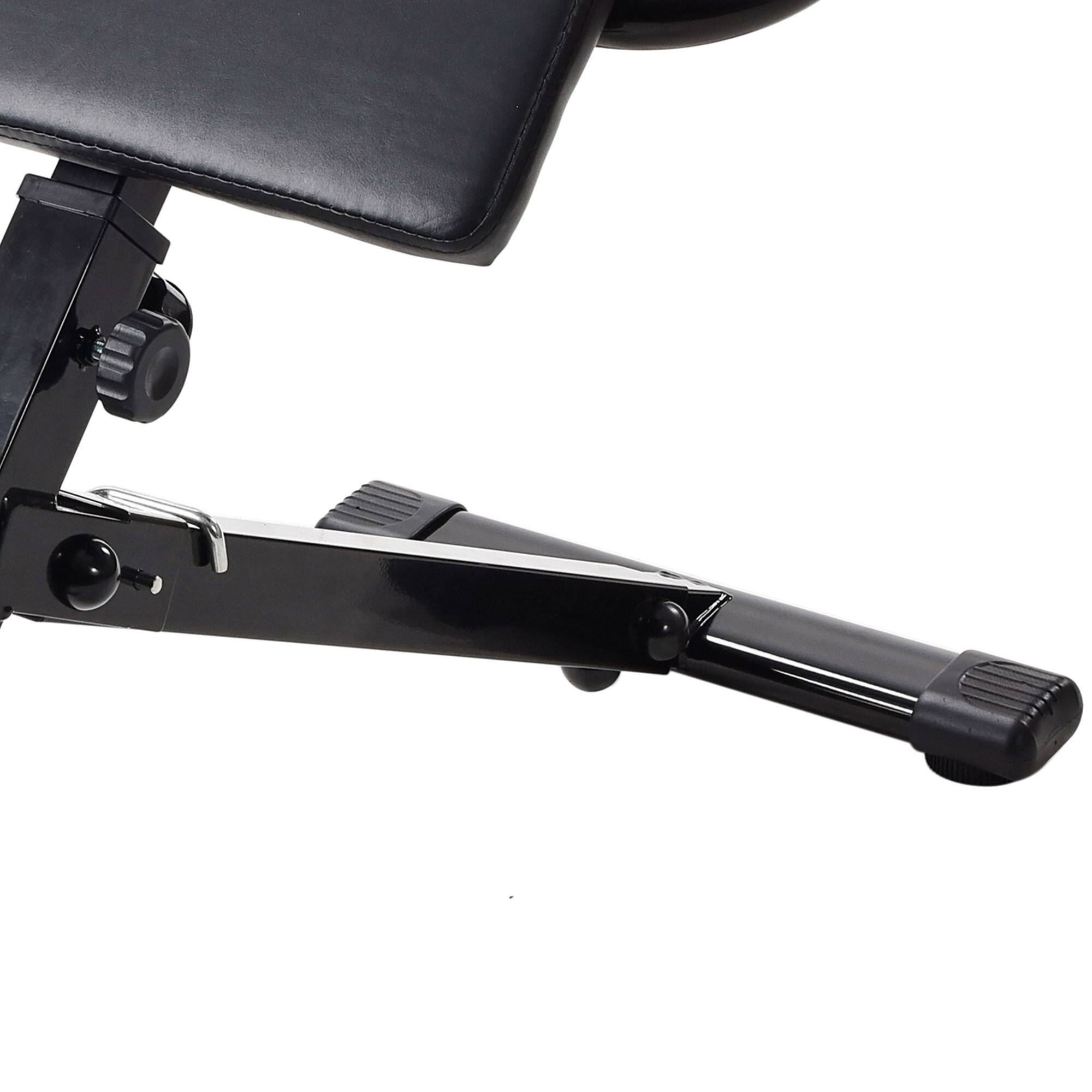 Alt View 8. Stamina Products - Stamina X Adjustable Ab Back Core Strength Exercise Fitness Hyperextension Bench - Black.