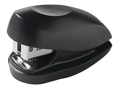 Front. Swingline - Tot Mini Stapler, 12-Sheet Capacity, Black - Black.