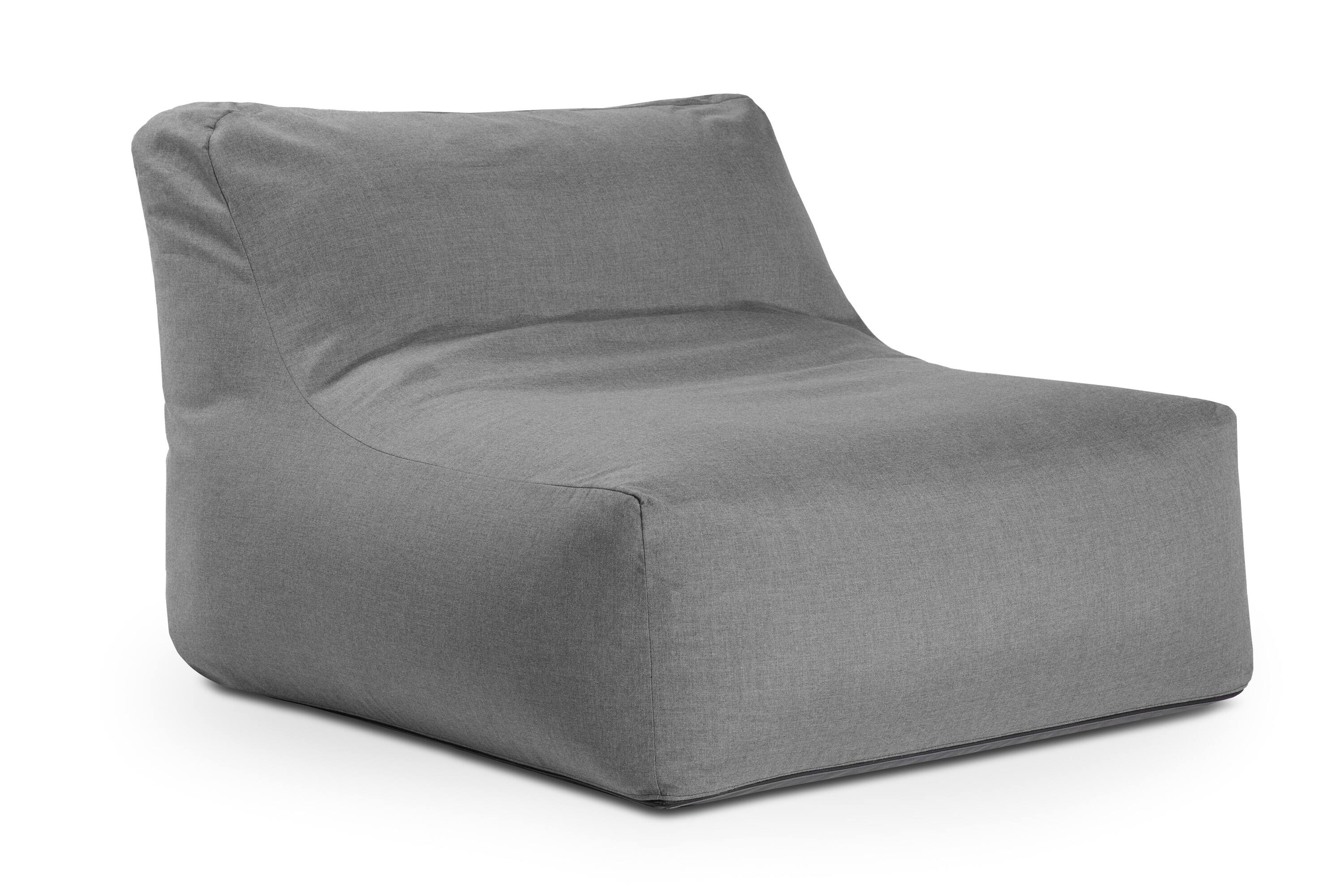 Alt View 2. Jaxx - Coza Outdoor Chair - Large Bean Bag Lounge Chair for Poolside & Patio Lounging - Sunbrella, Charcoal - Charcoal.