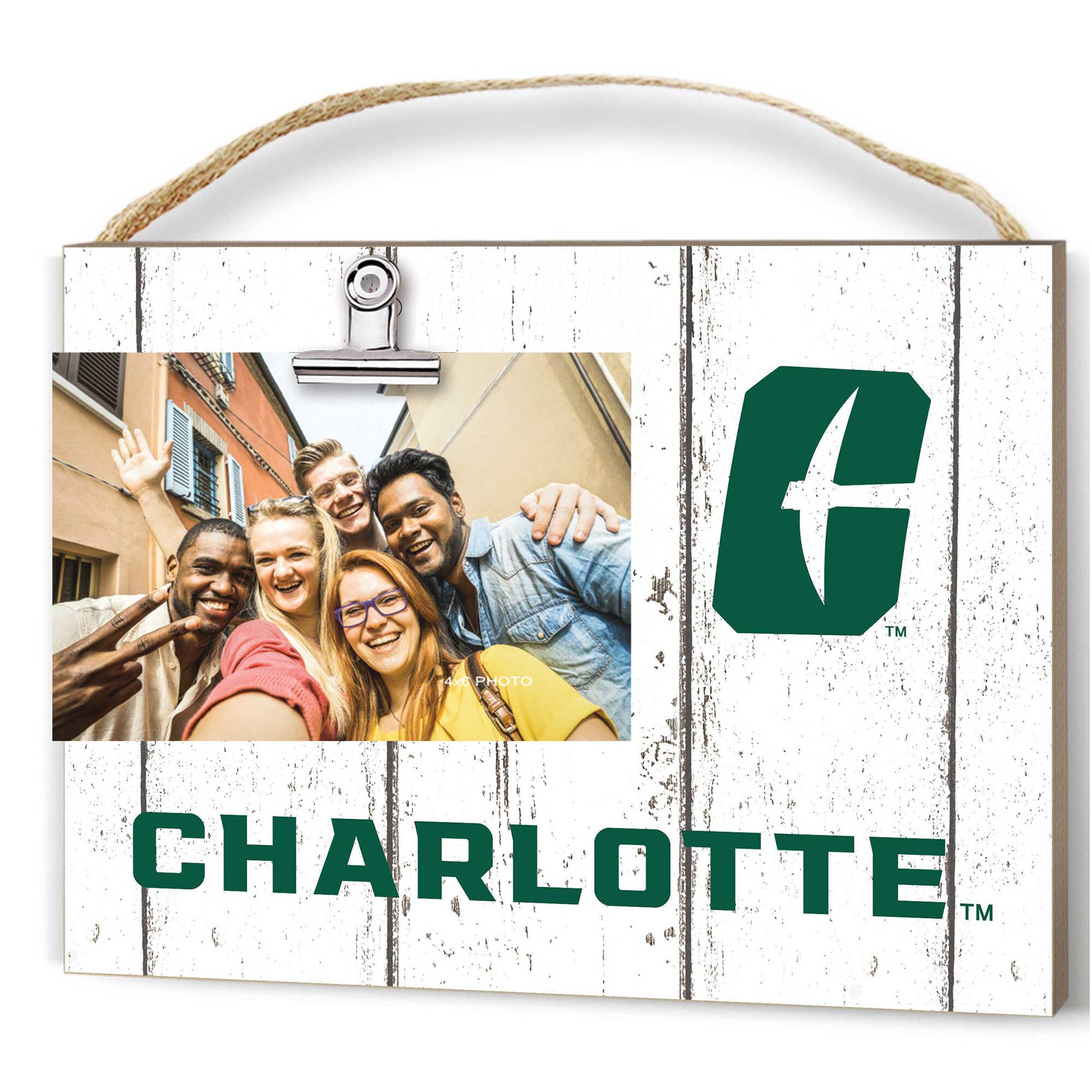 Charlotte 49ers 8'' x 10'' Weathered Clip It Frame