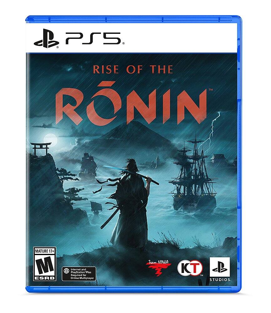 PS5 RISE OF THE RONIN MATURE 17+ M ESRB Internet and PlayStation Plus Required for Online Multiplayer Team NINJA KT STUDIOS