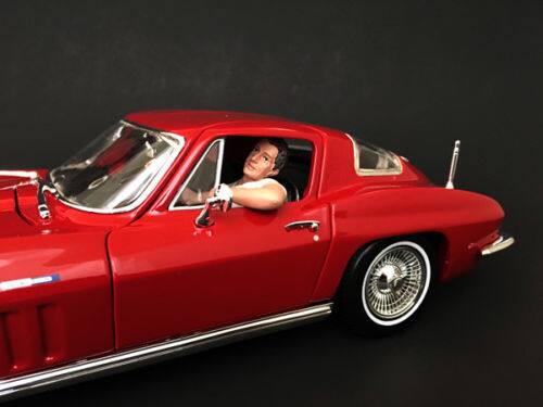 Alt View 2. American Diorama - Hitchhiker 2 piece Figurine Set (Green Shirt) for 1/18 Scale Model Cars by American Diorama.