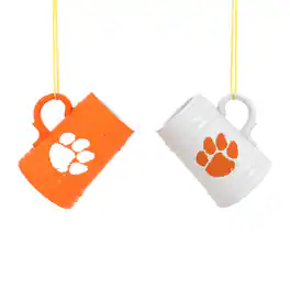 Evergreen Enterprises - Clemson Tigers Two-Pack 3" Mini Stein Ornament Set - Multicolor