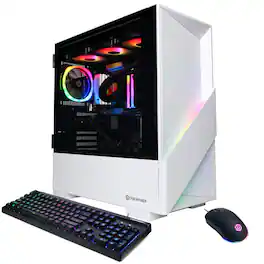 CyberPowerPC - Gaming Desktop - AMD Ryzen 7 9800X3D - NVIDIA GeForce RTX 5070 12GB - 32GB DDR5 - 1TB PCIe 4.0 SSD - White