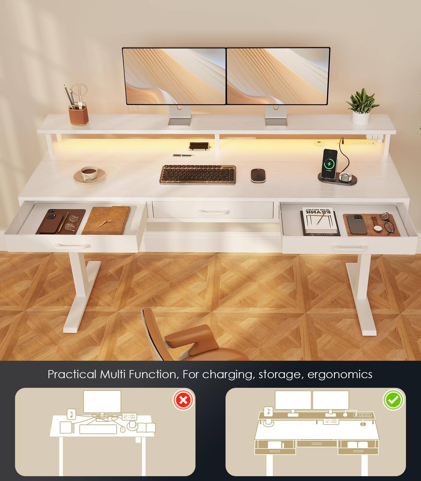 Ood: EANK Practical Multi Function, For charging, storage, ergonomics: 2:00 x 12:00 L