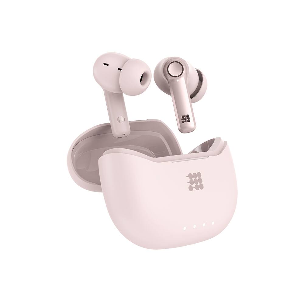 Left. Cubitt - Power Earbuds Pro ANC, 30H Playtime, BT 6.0, Deep Bass Rose Gold.