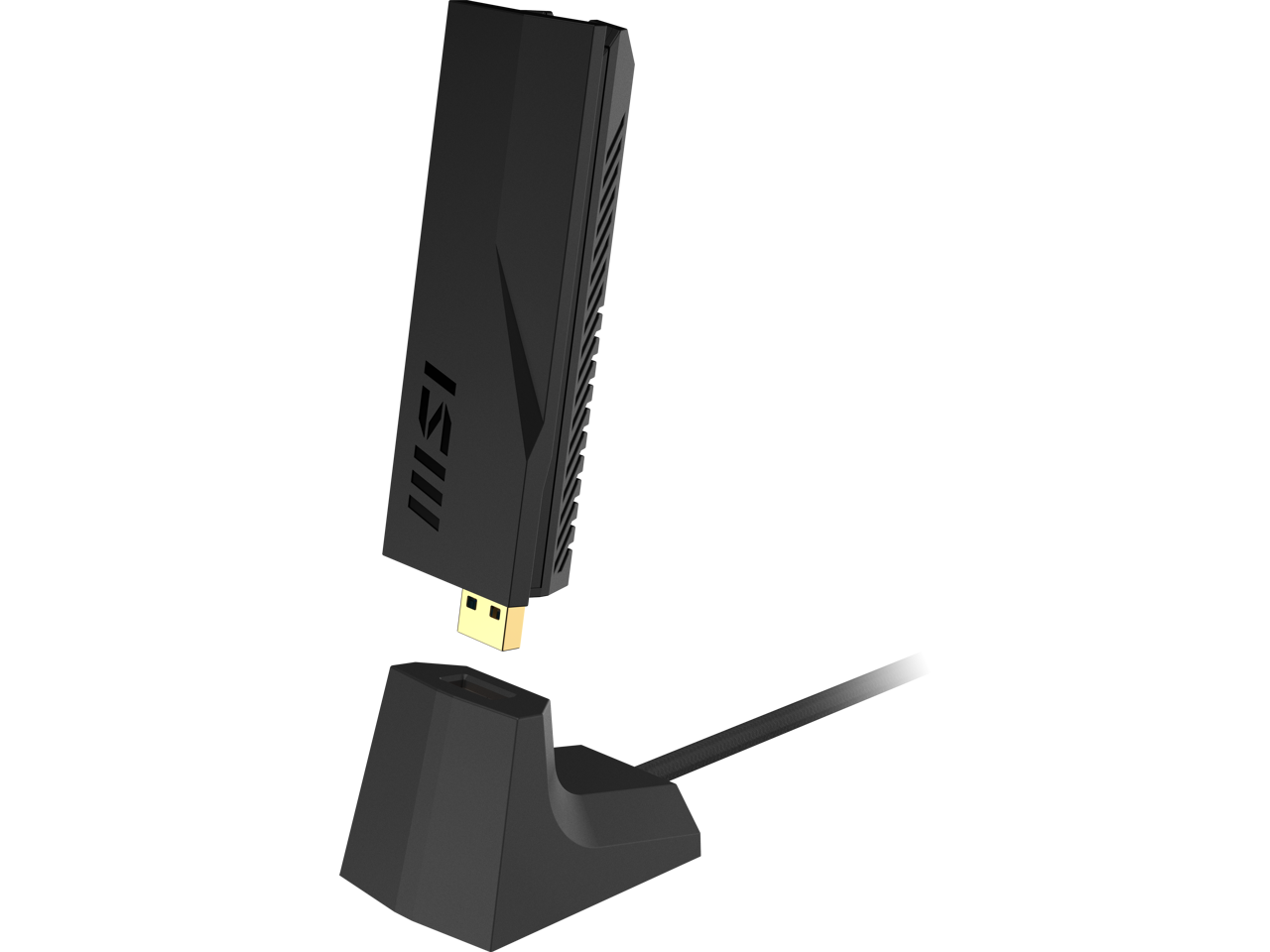 MSI - BE6500 WiFi 7 USB Adapter Best performance with USB 3.2 Gen 1 port- Wireless Adapters