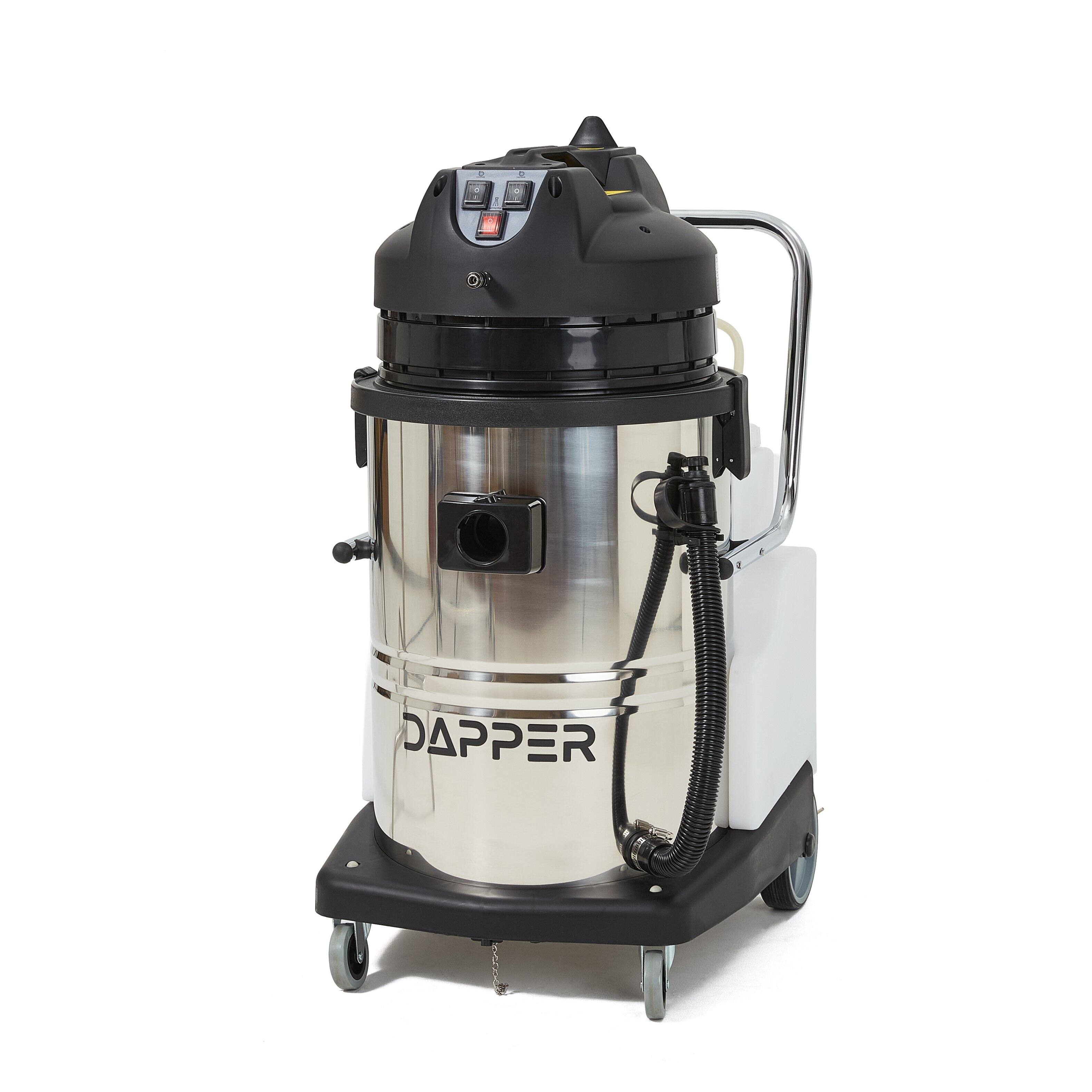 Alt View 7. Dapper Supply - Commercial 4-in-1 Wet/Dry Vacuum & Carpet Extractor, 116 PSI, 5.3 Gal Solution, 16 Gal Recovery, 2-Year Warranty - Gray.