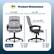 Serta Product Dimensions:
* Width: 27.5"
* Depth: 32"
* Back Height: 24"
* Seat Depth: 20"
* Inner Seat Width: 20"
* Weight Capacity: 275 lb.
* Chair Height Max: 44.5"
* Chair Height Min: 40.5"
* Seat Height Max: 22.5"
* Seat Height Min: 18.5"