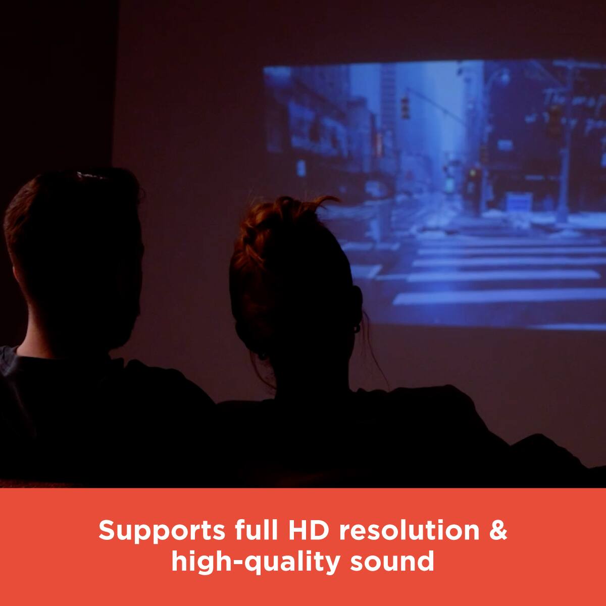 Supports full HD resolution & high-quality sound