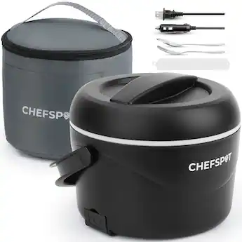 cigarette lighter food warmer Car Heating Bag, Adjustable Temperature 8L 12v Car Display Controller with Handle for Milk (Black) : Home & Kitchen in carrying handle making it easy to take meals on the go CHEFSPOT - 37oz Electric Lunch