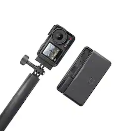 DJI - Osmo Action 4 Adventure Combo, 4K/120fps Waterproof Action Camera with a 1/1.3-Inch Sensor, 10-bit & D-Log M Color P - Black