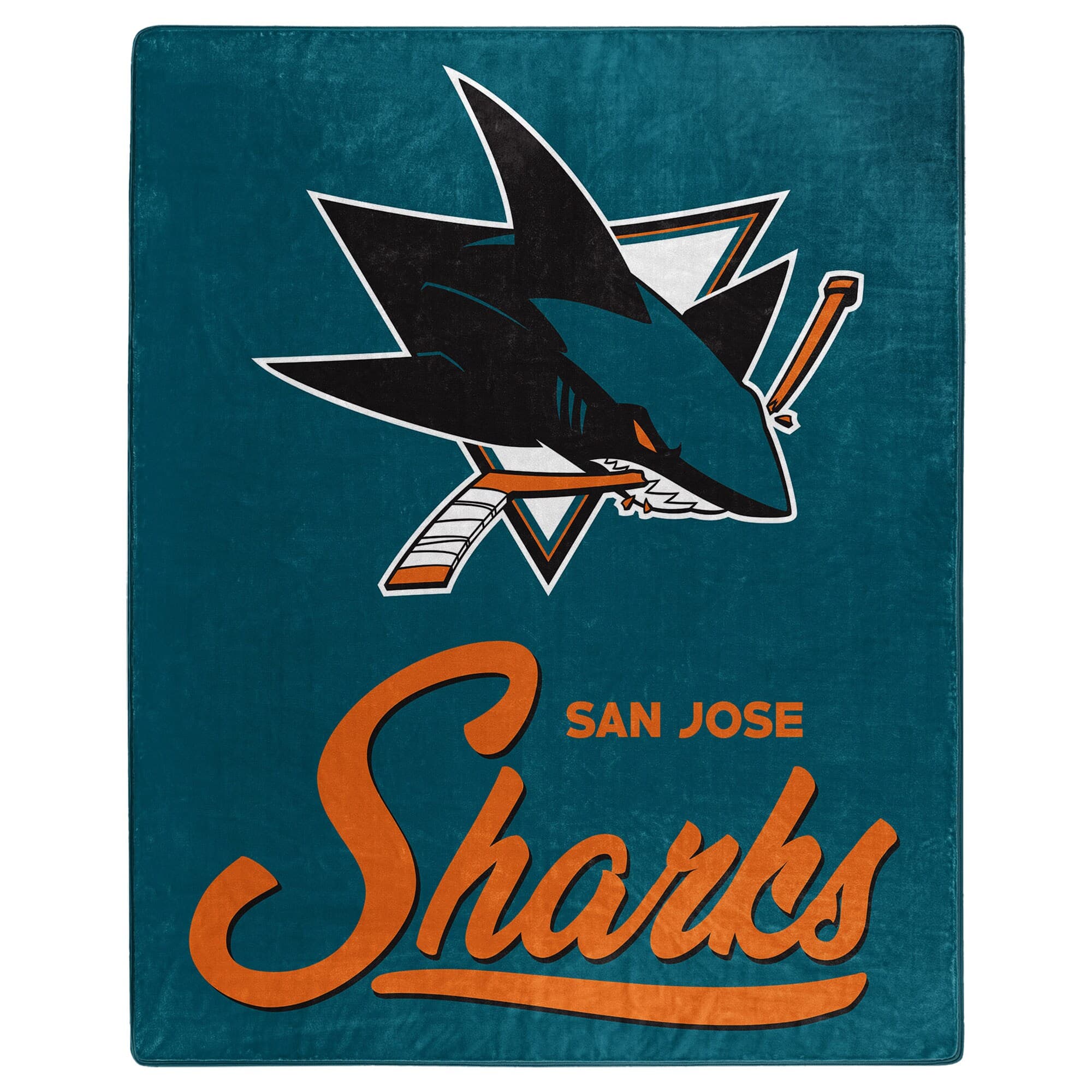 Northwest - San Jose Sharks 50" x 60" Signature Raschel Plush Throw Blanket - Multicolor
