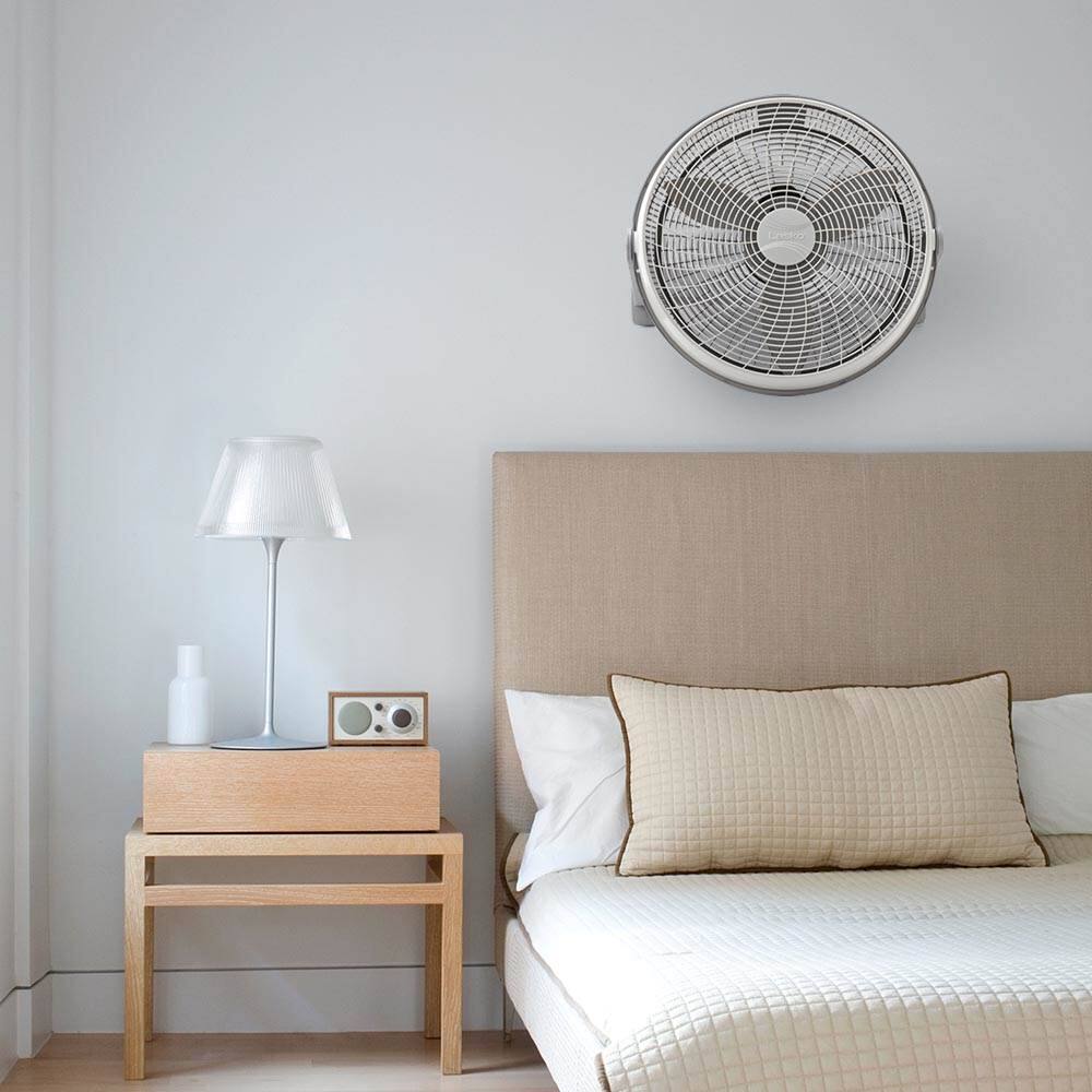 Alt View 3. Lasko - Lasko 20 Inch 3 Speed Portable Air Circulator Fan w/ Optional Wall Mount, Gray - Gray.