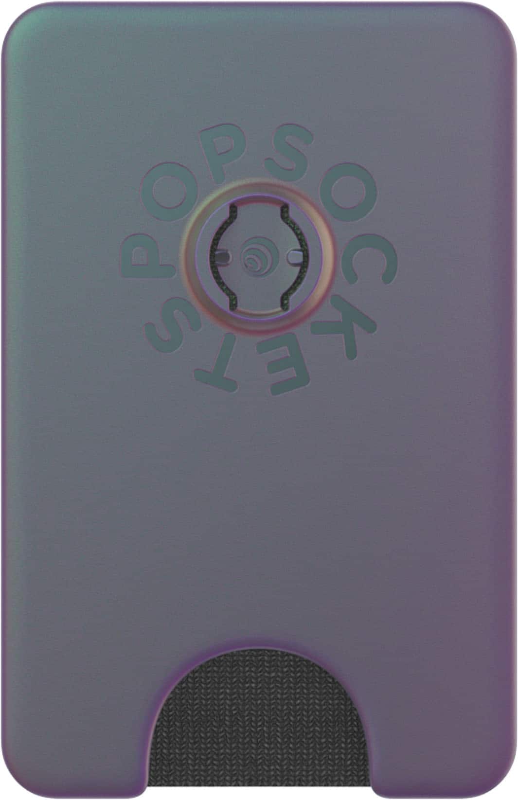 Alt View Zoom 4. PopSockets - MagSafe PopWallet+ Cell Phone Wallet & Grip, with Adapter Ring - Nightshade.