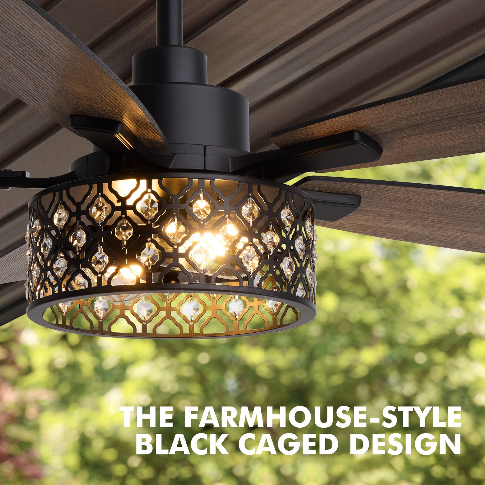THE FARMHOUSE-STYLE BLACK CAGED DESIGN