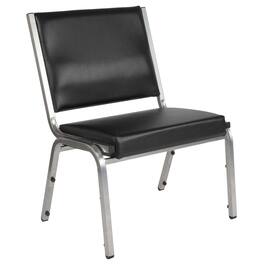 Emma + Oliver - 950 lb. Rated Antimicrobial Bariatric medical Reception Chair - Black Vinyl