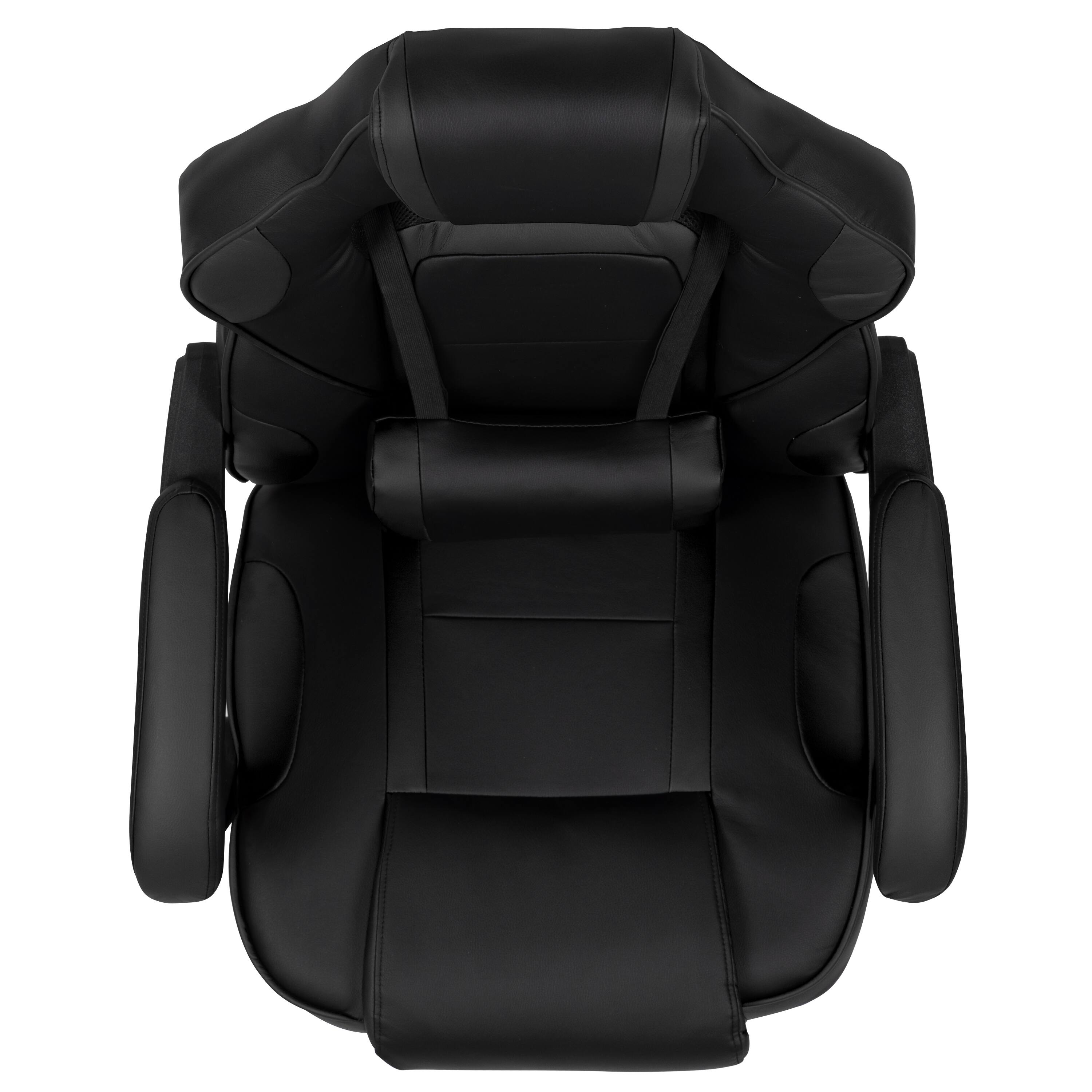 Alt View 8. Emma + Oliver - Ergonomic Gaming Chair -Recline Back/Arms, Footrest, Massaging Lumbar - Black.