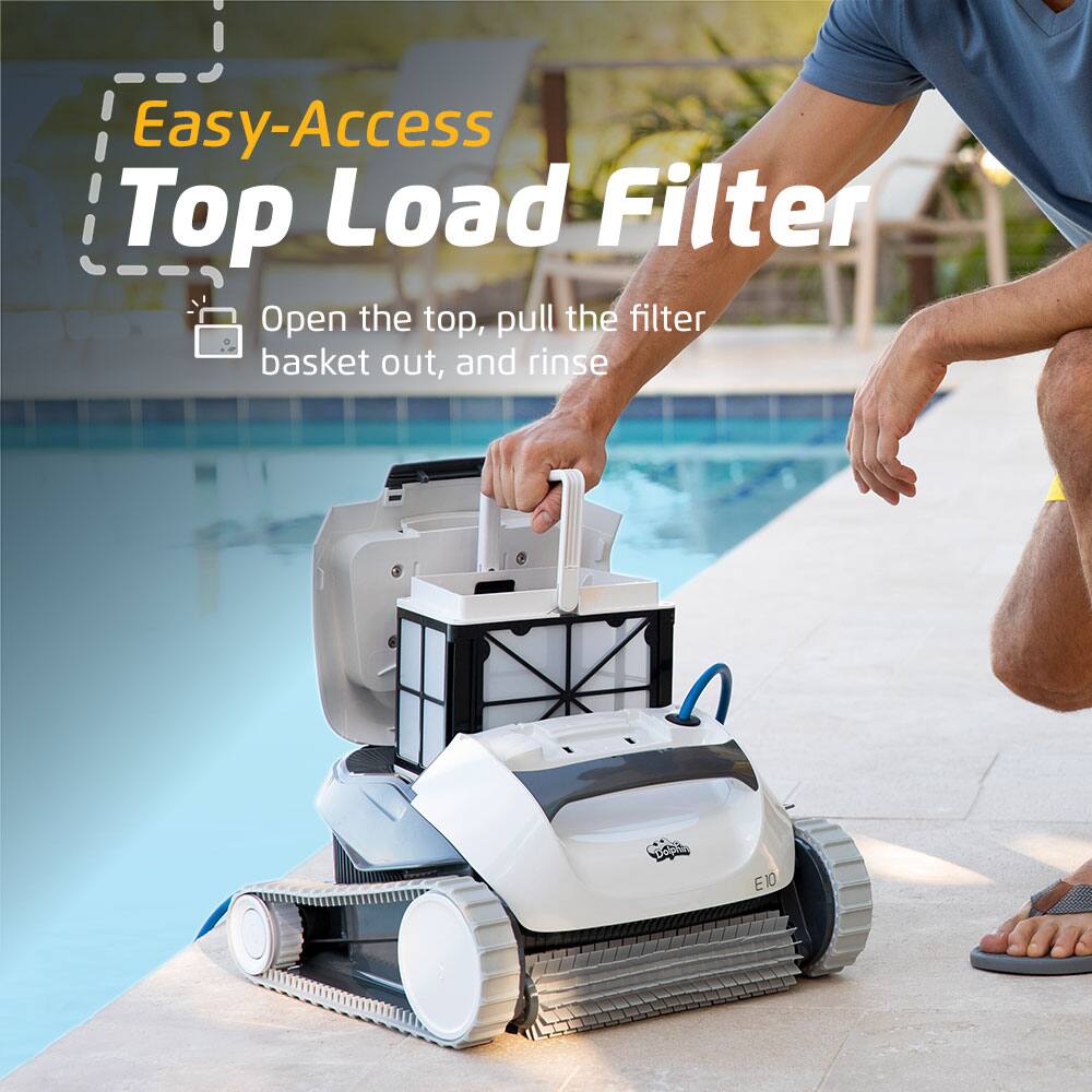 Easy-Access Top Load Filter: Open the top, pull the filter basket out, and rinse.
