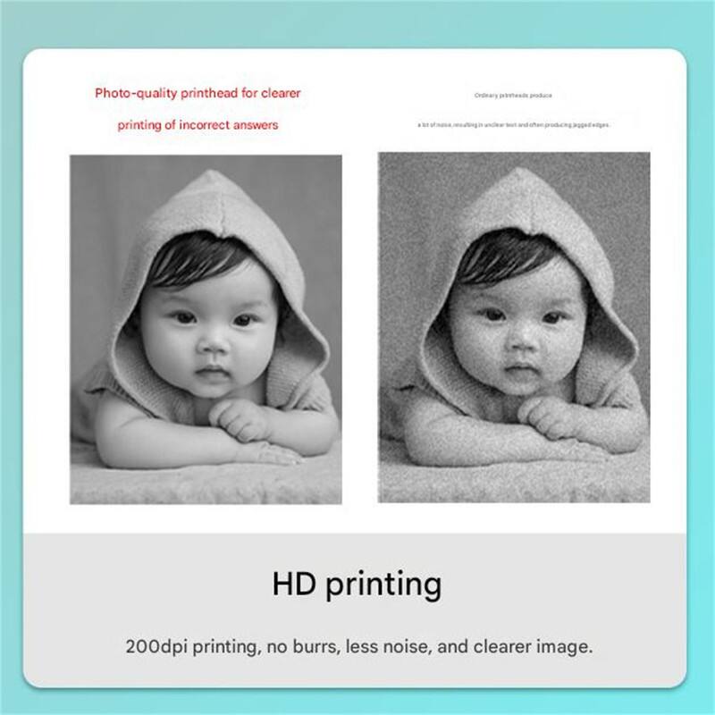Photo-quality printhead for clearer printing of incorrect answers

HD printing
200dpi printing, no burrs, less noise, and clearer image.