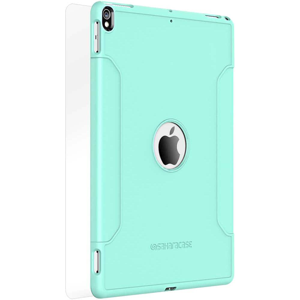 SaharaCase - Classic Case with Glass Screen Protector for Apple iPad Pro 10.5" and iPad Air 10.5" (2019) - Aqua - Front_Zoom