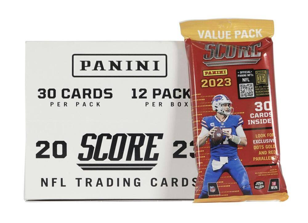 2023 Panini Score Football Jumbo Value 12-Pack Cello Box price history on PriceWatchPro