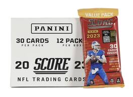 2023 Panini Score Football Jumbo Value 12-Pack Cello Box
