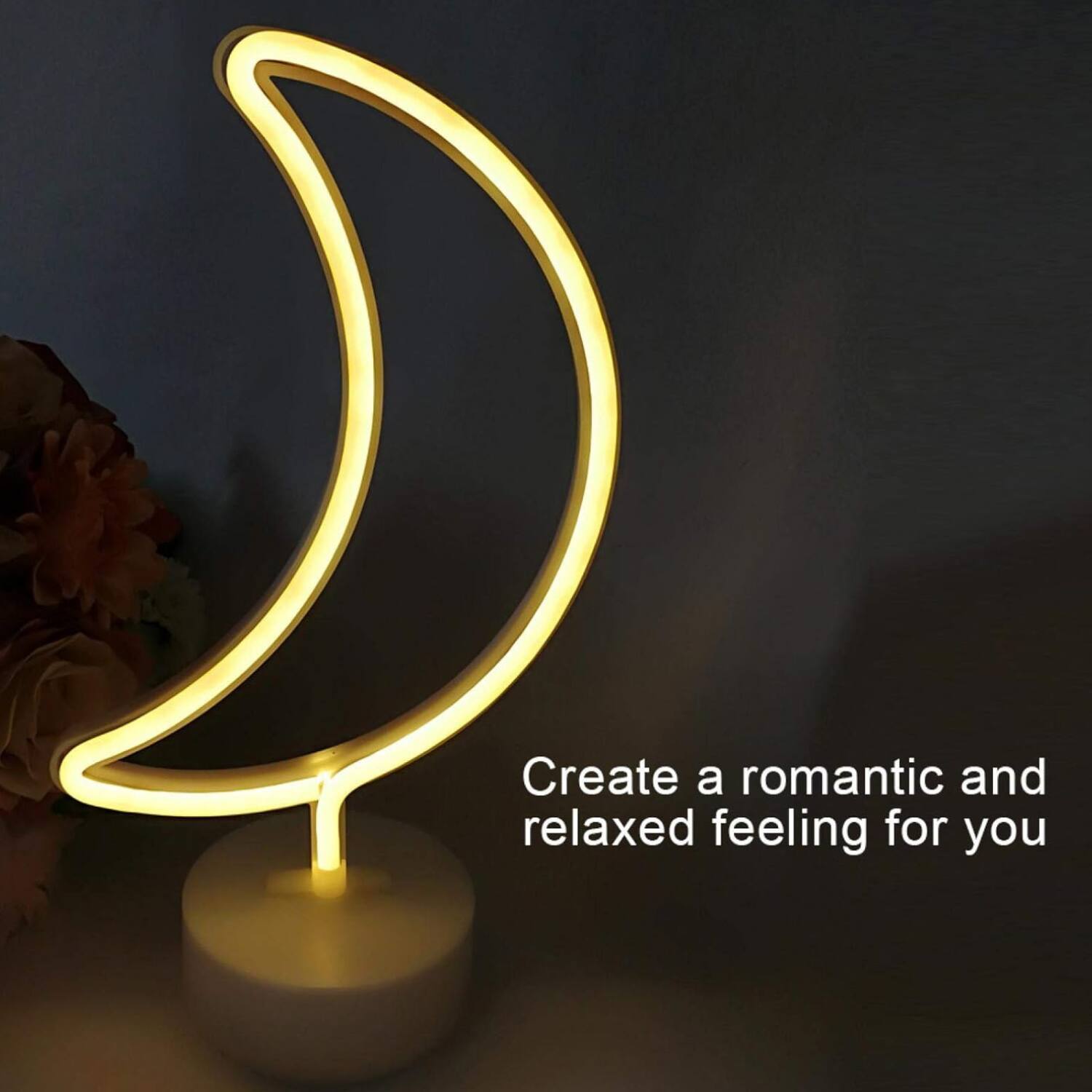 Create a romantic and relaxed feeling for you