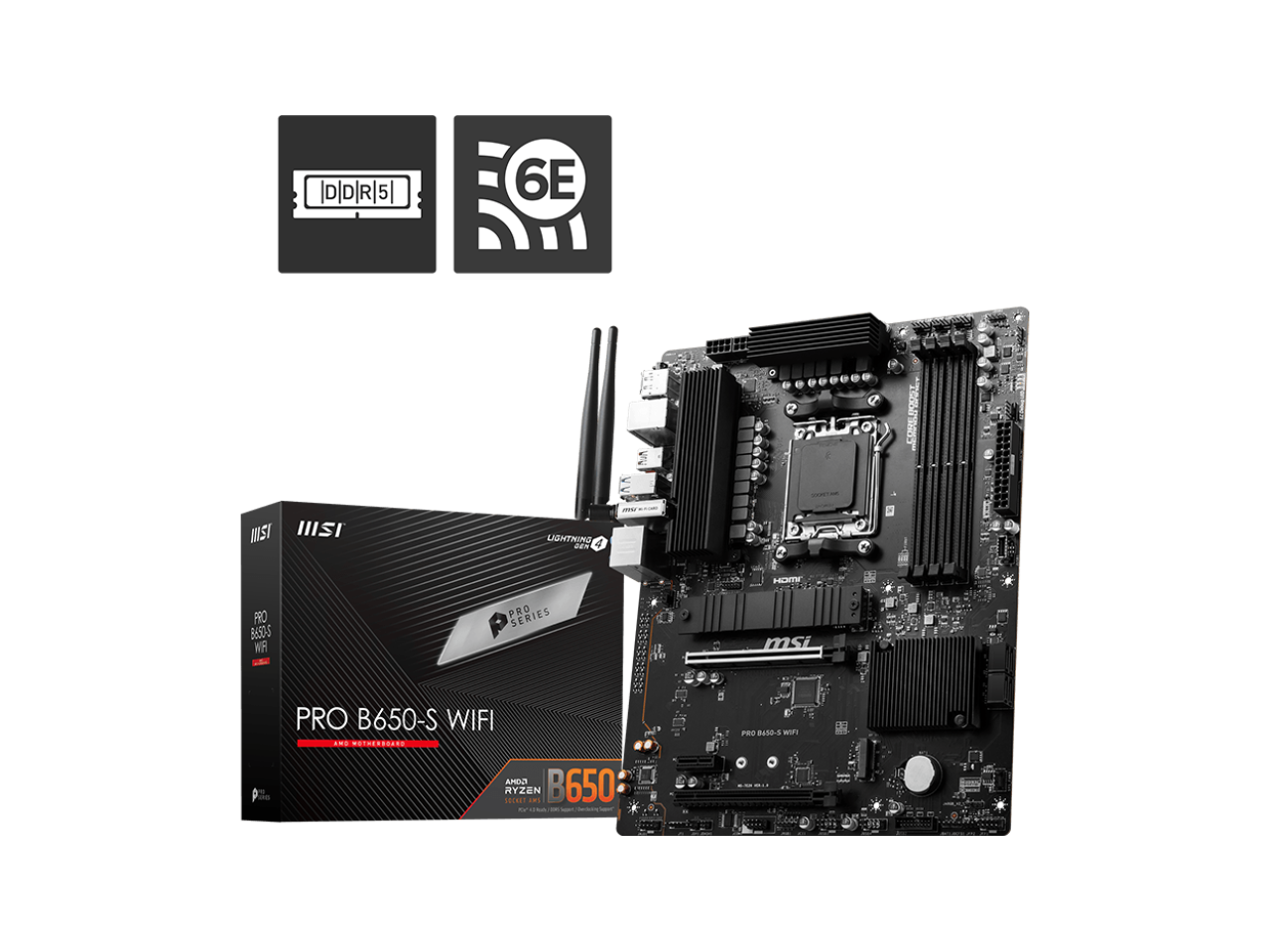 MSI - PRO B650-S WIFI Desktop Motherboard
