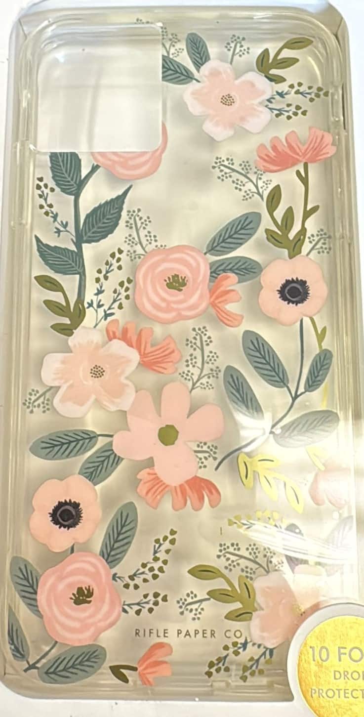 Rifle Paper - Co.10ft Drop Protection Slim Case For iPhone 11 Pro Max/XS Max - flower