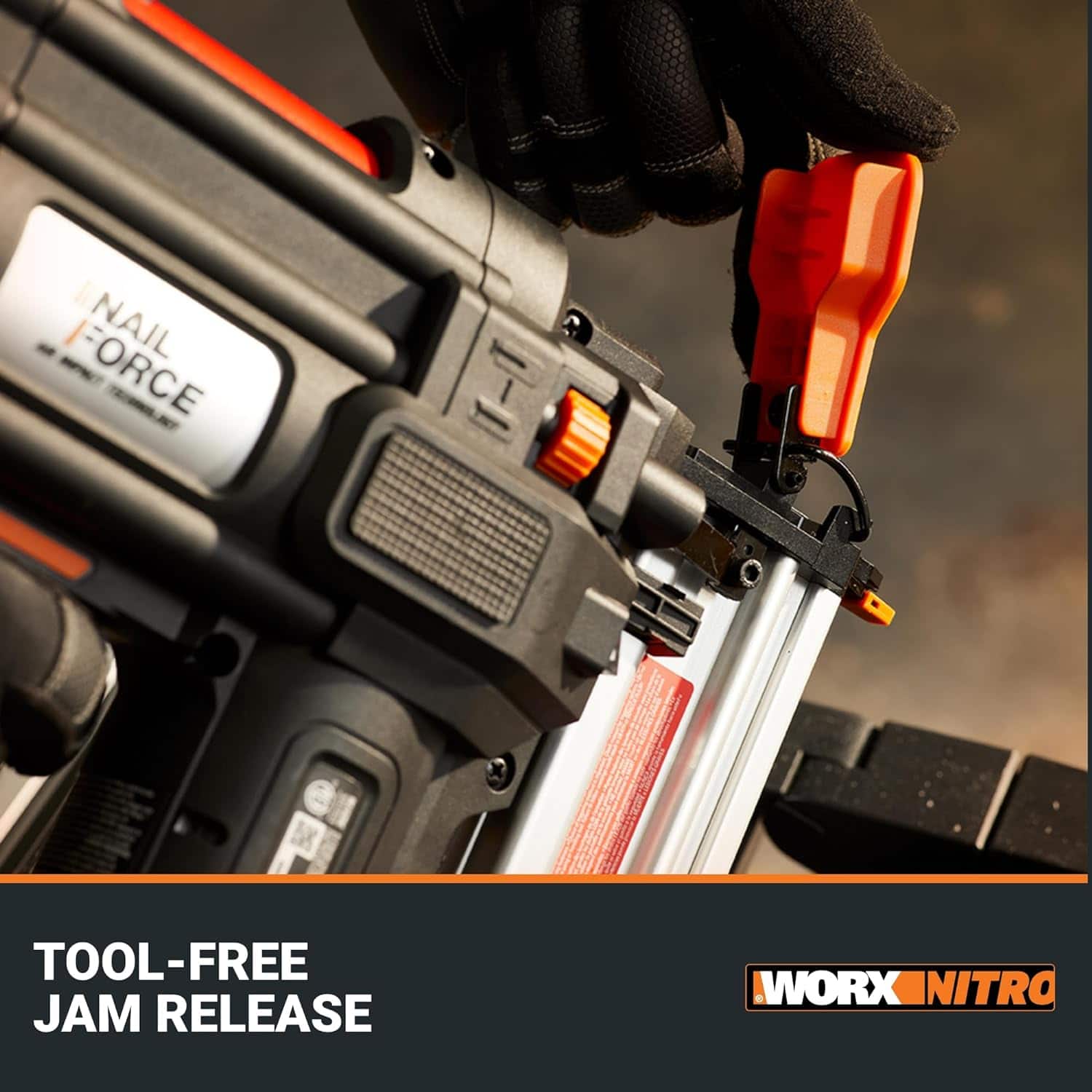Tool-Free Jam Release Nail Force I-I