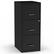 Front. Staples - 3-Drawer Vertical File Cabinet, Letter Size, Lockable, 34.9"H x 14.3"W x 18.9"D - Black.