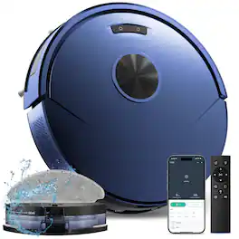 Teendow - Robot 2 in 1 Vacuum and Mop, Vacuum Cleaner with APP/Remote for Pet Hair - Blue