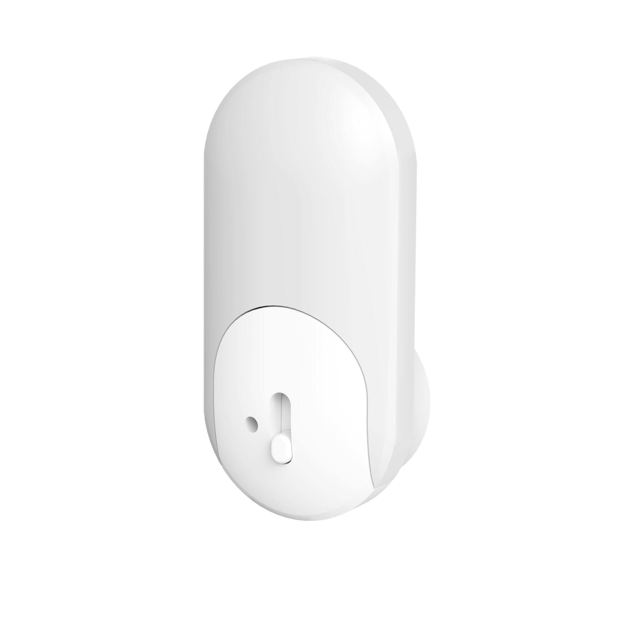 Front. Jandcase - JANDCASE 4-Pack 0.3W  Plug-in Night Light, 3000K Warm Glow, Oval/Racetrack Design,  10-100%, Dusk-to-Dawn Sensor - White.