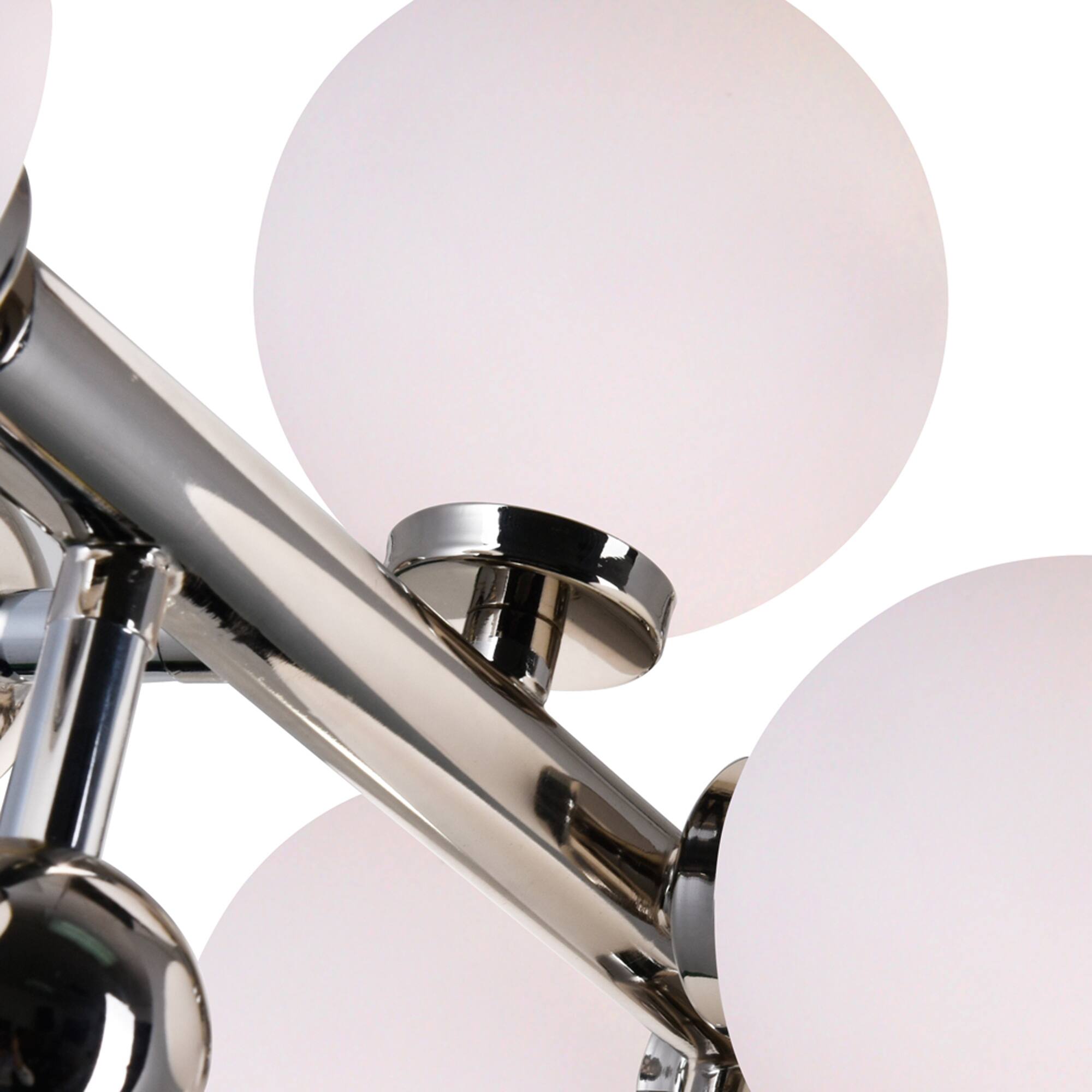 Back. CWI Lighting - Element 10 Light Chandelier With Polished Nickel Finish - Polished Nickel.