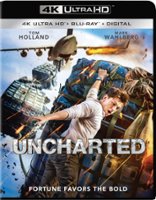 Uncharted [Includes Digital Copy] [4K Ultra HD Blu-ray/Blu-ray] [2022] - Front_Zoom