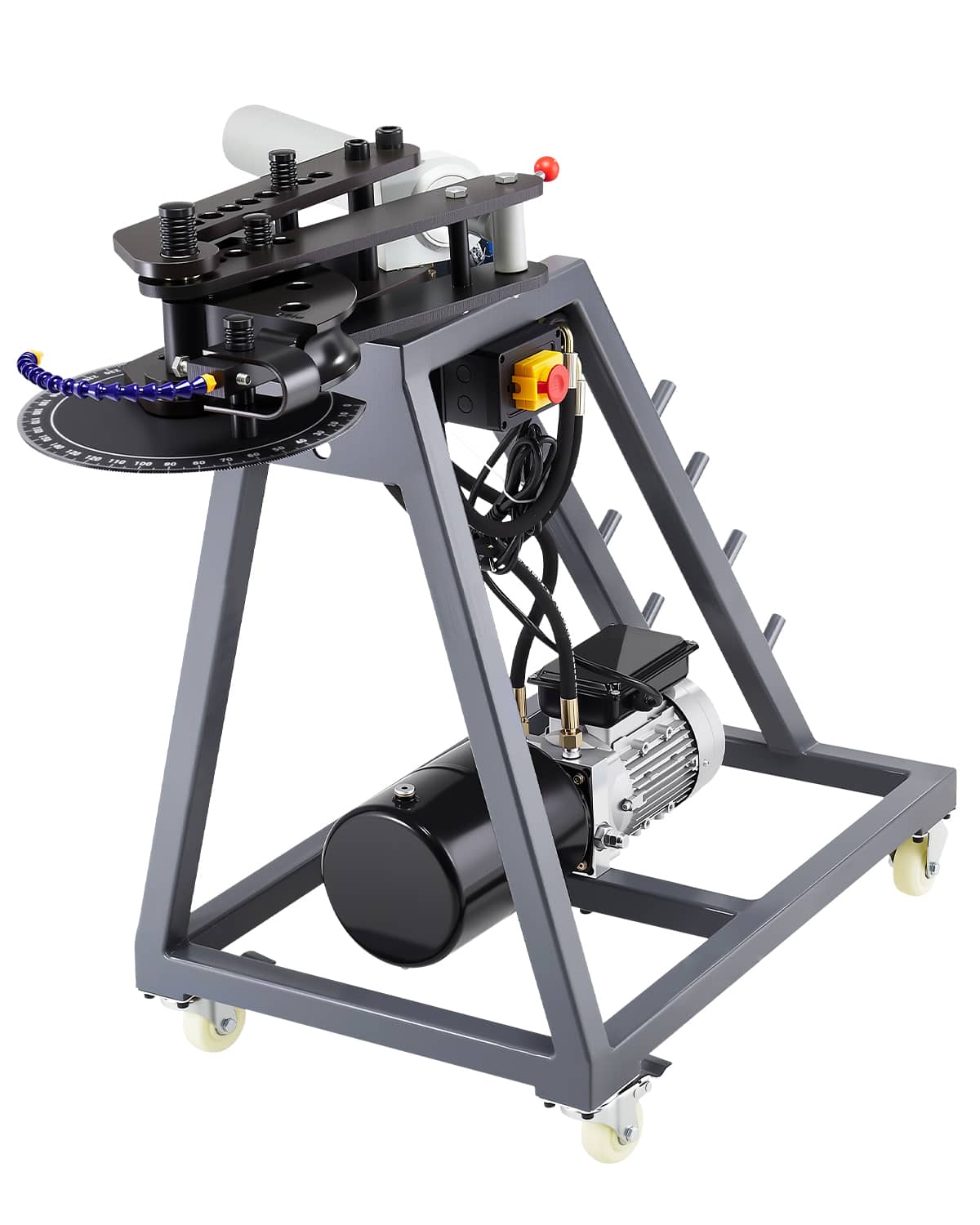 VEVOR - Electric Tube Bending Machine, 750W Electric Tubing Bender with 6L Hydraulic Cylinder, Movable Pipe Bender Machine - Black;Grey price history on PriceWatchPro
