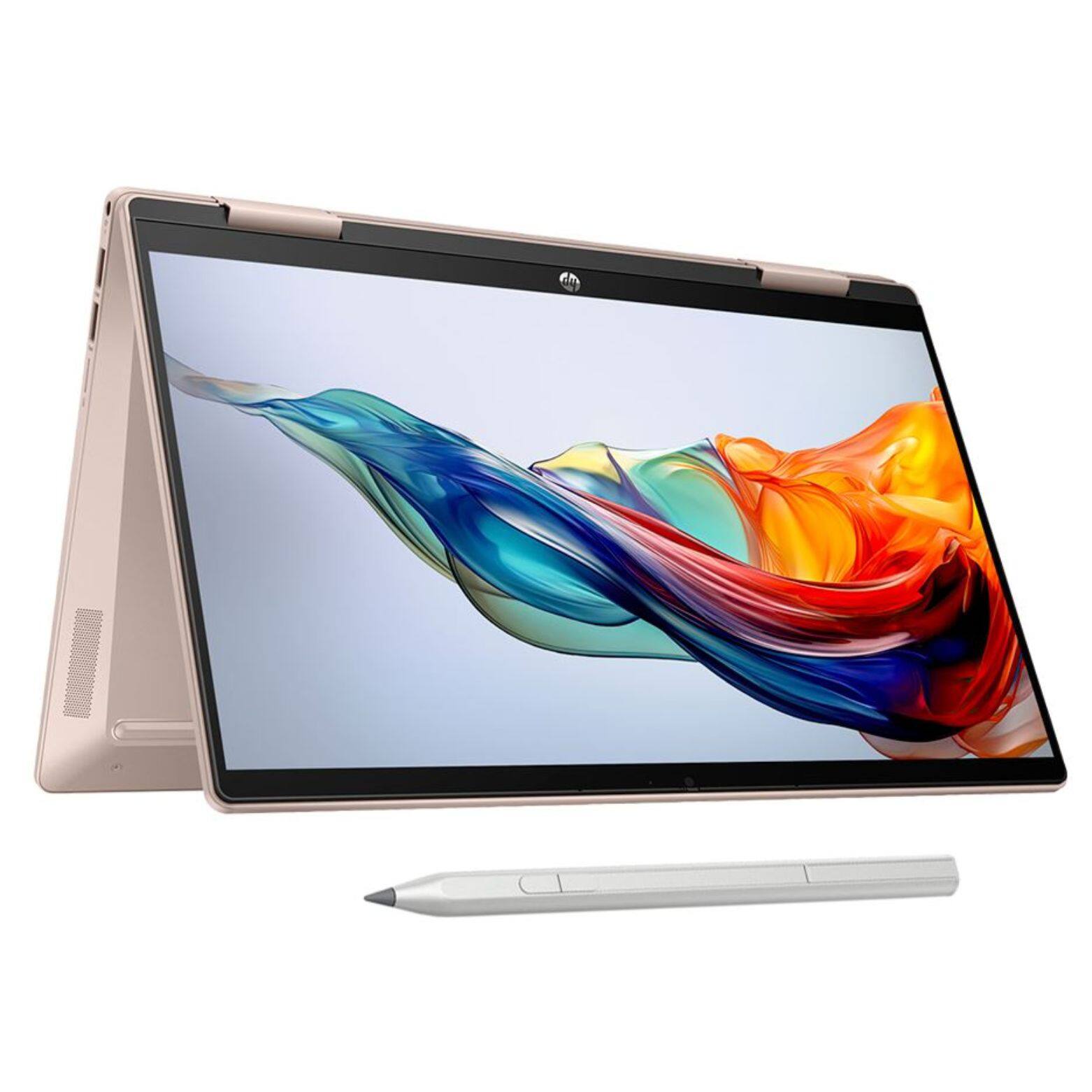 Alt View 2. HP - Pavilion x360 14-ek1102ds 14" FHD Touch Intel Core i3-1315U 1.2 GHz 8GB RAM 256GB SSD with PEN Windows 11 Home - Rose Gold.