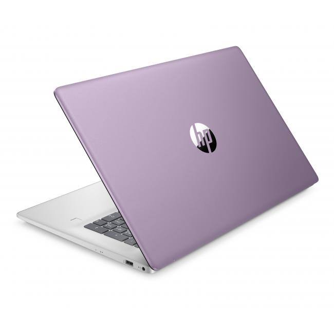 Alt View 2. HP - HP 17.3" HD+ Touchscreen AI Laptop Intel N100 4GB RAM 128GB UFS Winter Lavender + HP Wireless Mouse +1year Microsoft 365 - Winter Lavender.
