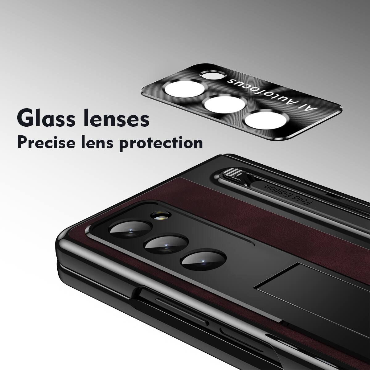 Glass lenses  
Precise lens protection