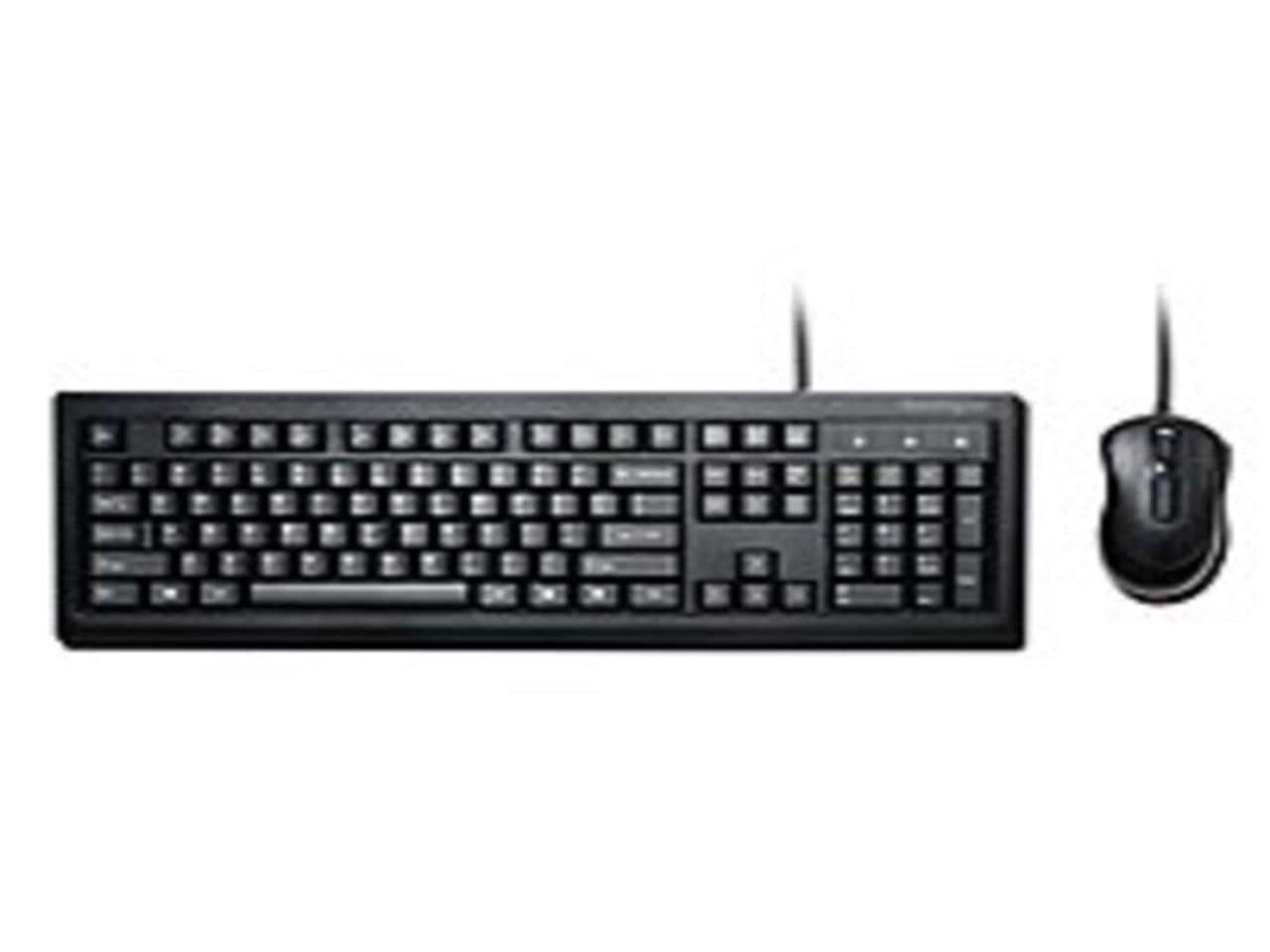 Kensington - Mouse-in-a-Box and Keyboard Wired USB Desktop Set (K72436AM) - Black