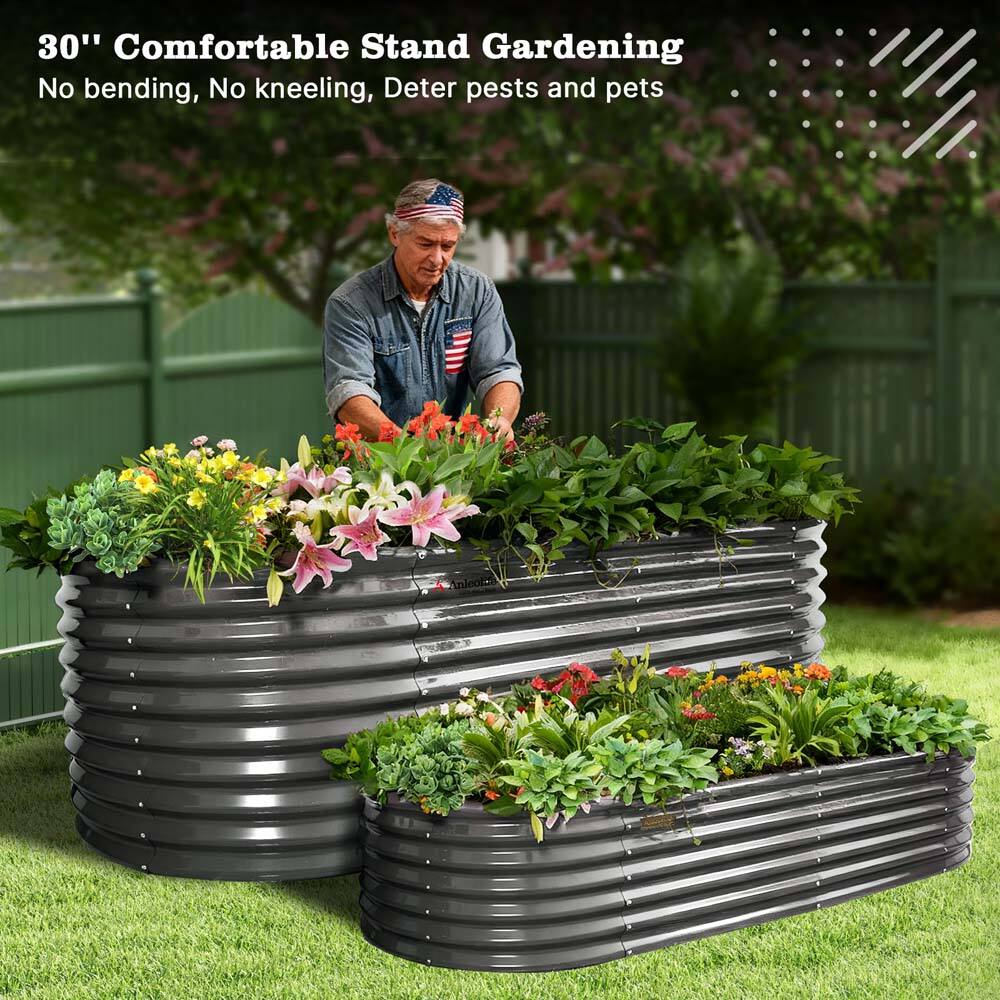 30" Comfortable Stand Gardening  
No bending, No kneeling, Deter pests and pets