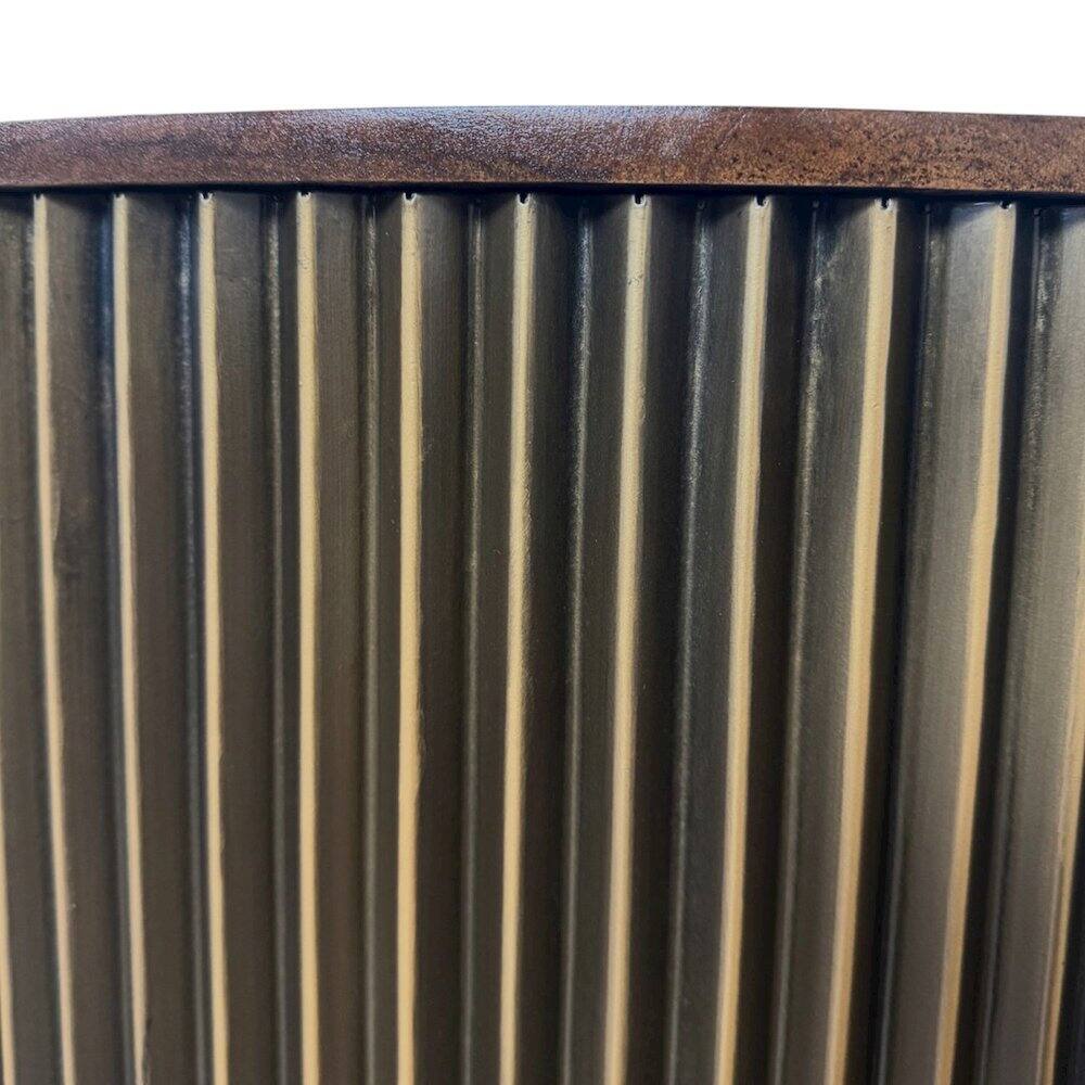 Alt View 2. Carolina Chair & Table - Harmony 36" Brass Groove Coffee Table - Black Honed - Black.