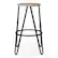 Alt View 12. Simpli Home - Simeon Industrial Metal 26 inch Metal Counter Height Stool with Wood Seat (Set of 2) in Natural / Black - Natural / Black.