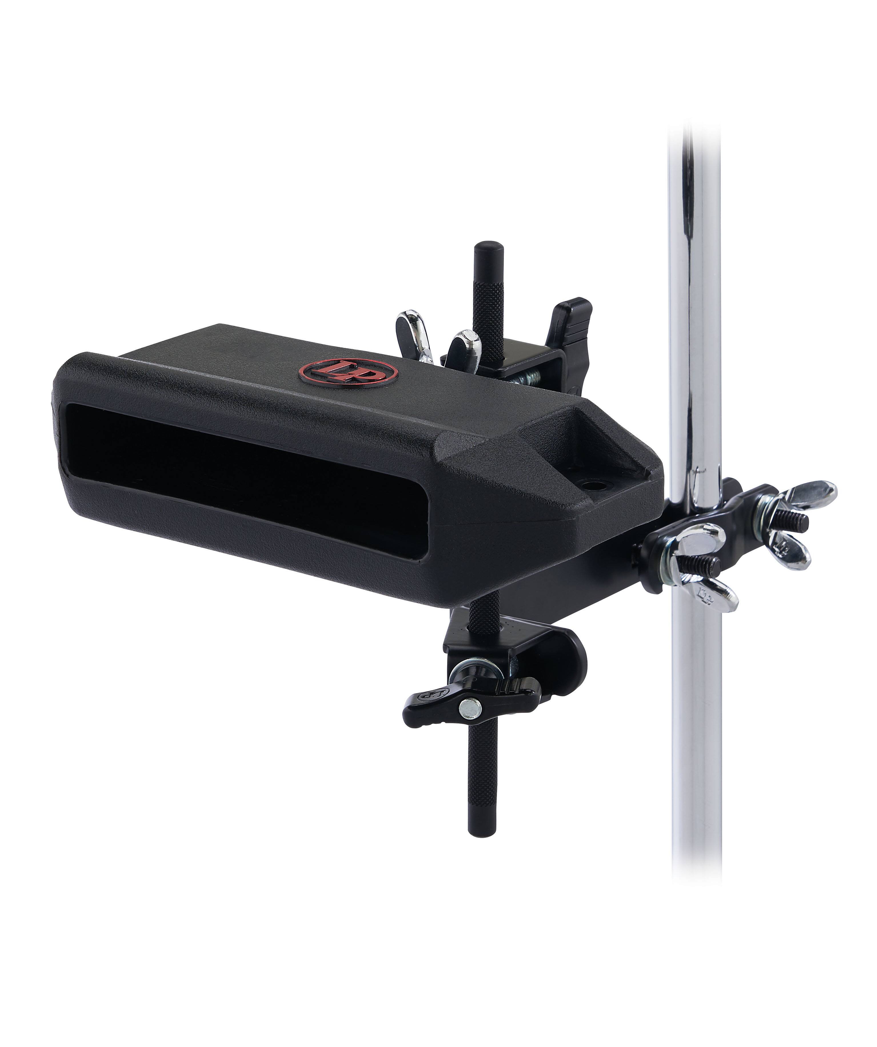 Angle. Latin Percussion - Stealth Jam Block w/Percussion Arm.