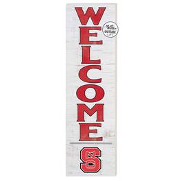 Jardine - NC State Wolfpack 10'' x 35'' Indoor/Outdoor Welcome Sign - Red