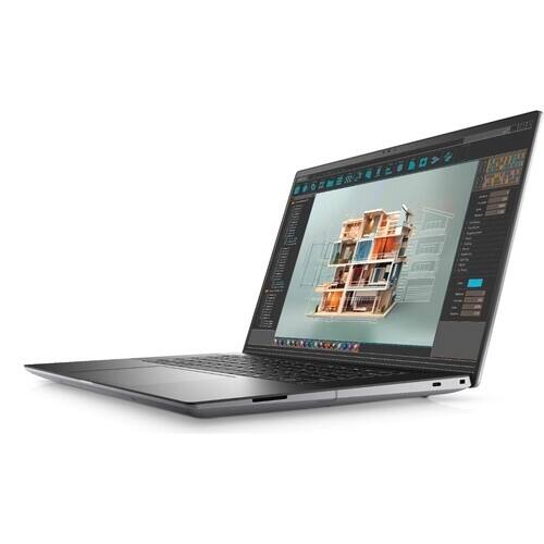 Left. Dell - Precision 5690 16" 32GB 512GB SSD Core™ Ultra 7 165H 1.4GHz WIN11P, Titan - Gray.