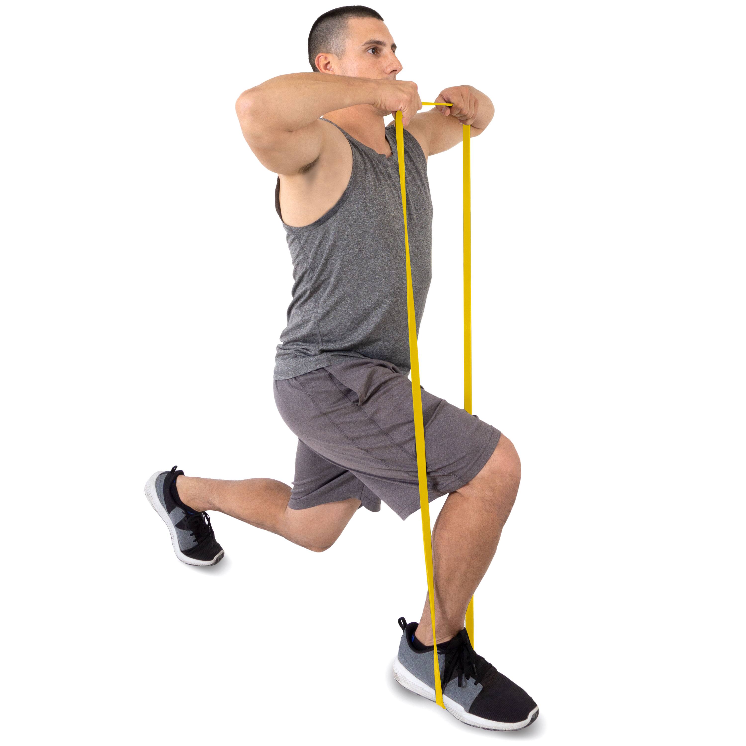 Back. ProsourceFit - ProsourceFit XFit Loop Resistance Bands, 10 lb to 35 lb - Yellow.